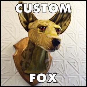 fox faux taxidermy